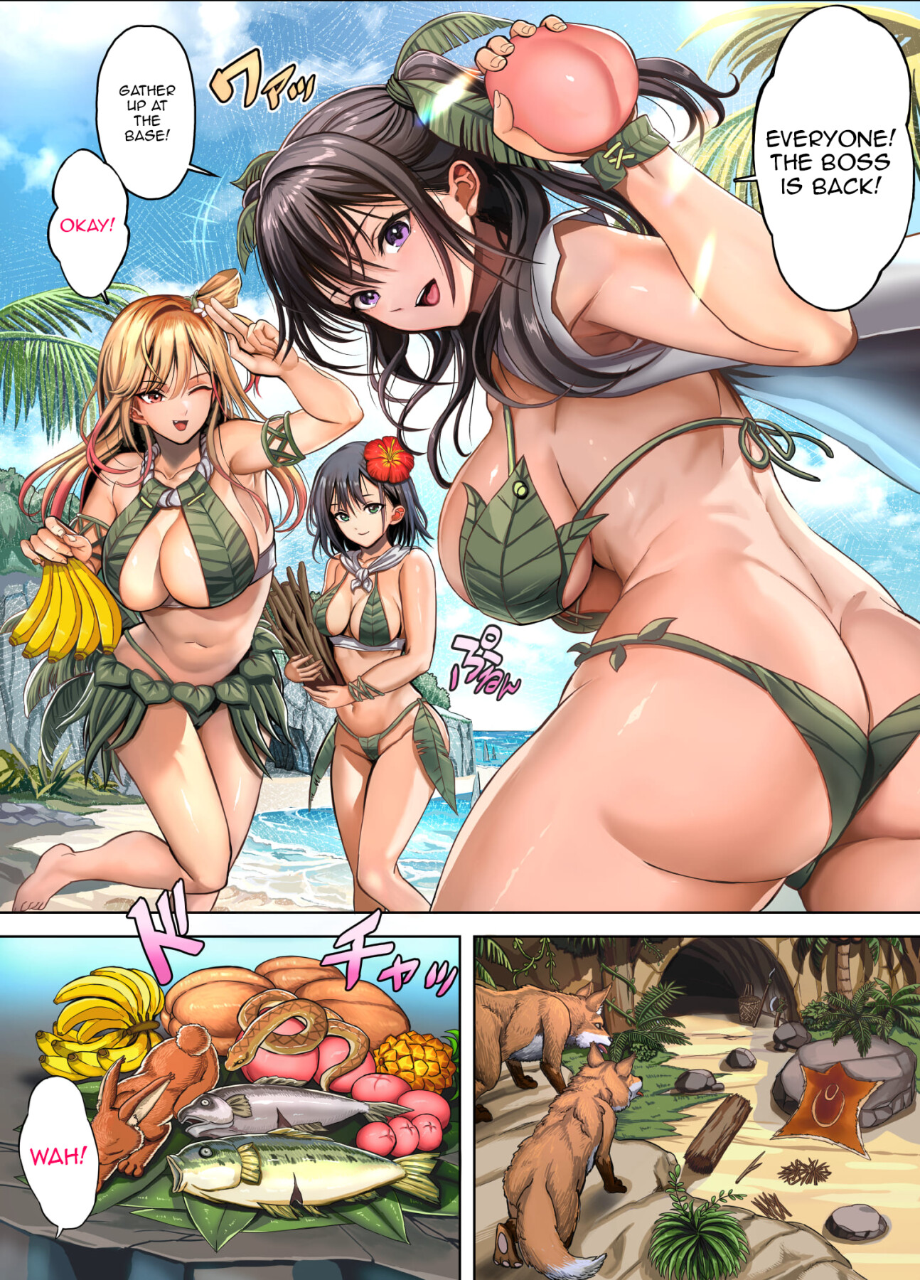 Hentai Manga Comic-Deserted Island Castaway Harem-Chapter 1-6